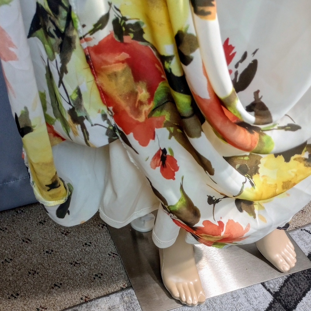 Women's Madison Leigh long floral sleeveless dress size 16, summer - Picture 7 of 9